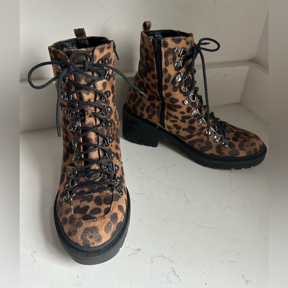 Olivia Ferguson Cheetah print‎ Boots sz 9 - Picture 1 of 6